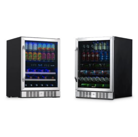 Newair Premium 15 Built-in 9 Bottle & 48 Can Wine & Beverage Cooler