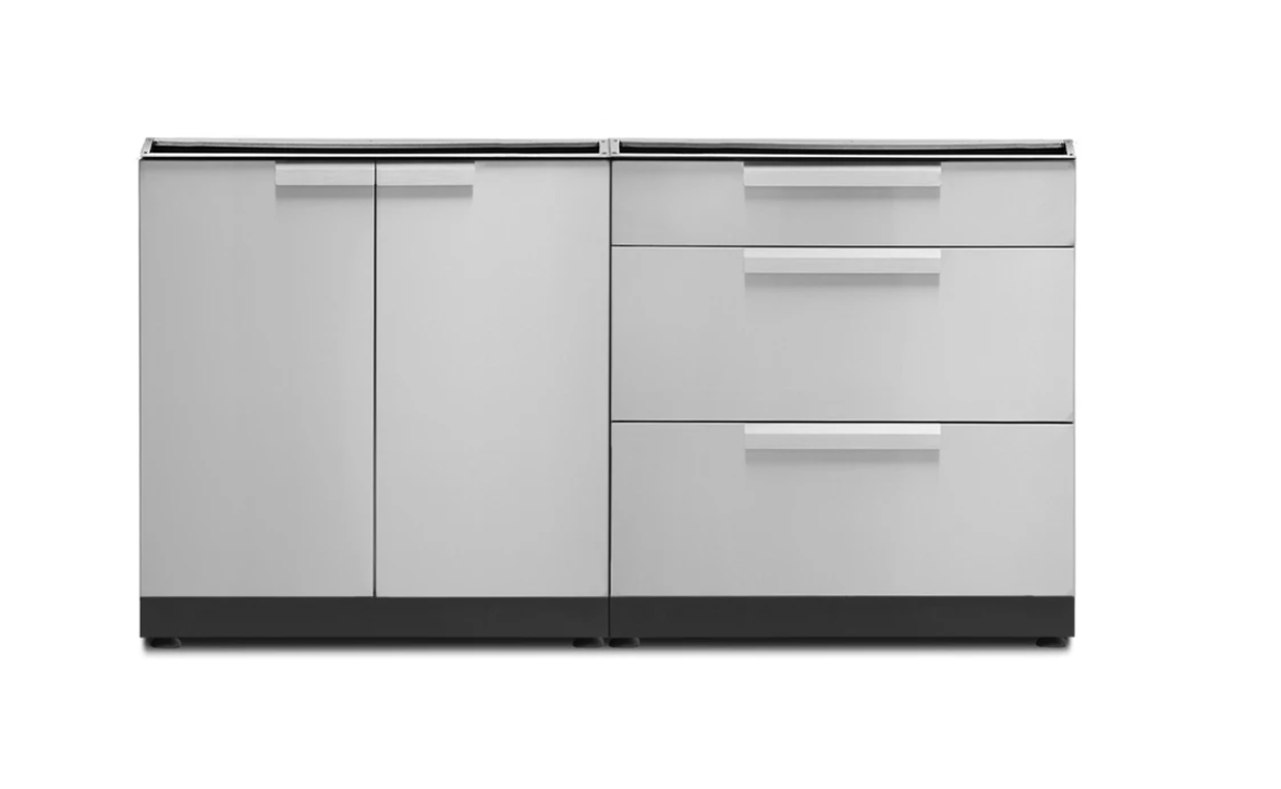GRILLSKÄR Kitchen sink unit/cabinet, outdoor, stainless steel, 337