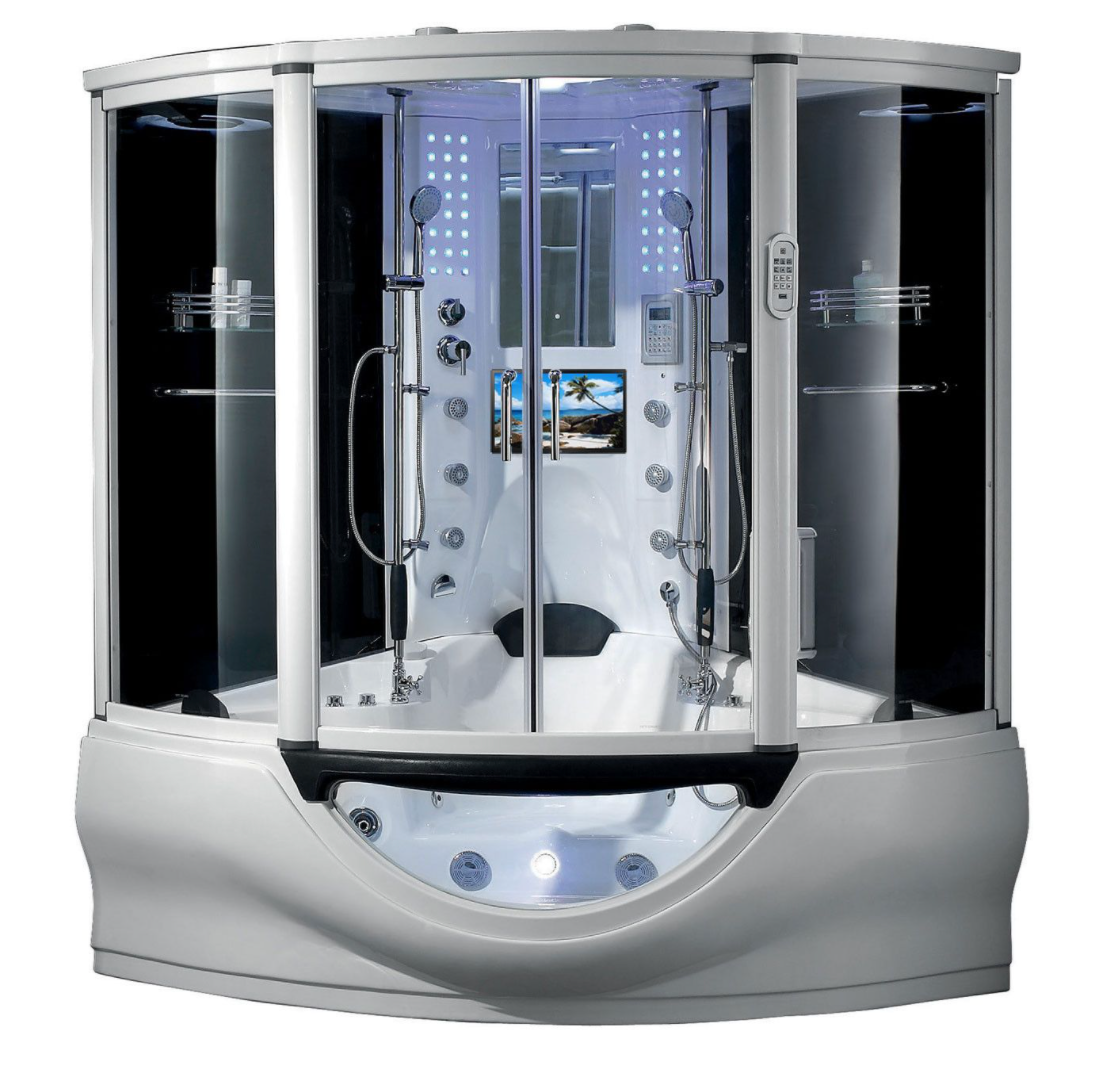 Maya Bath Platinum Catania Steam Shower - White / Right