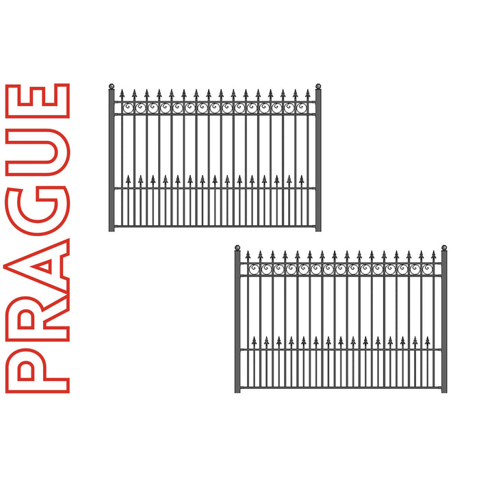 Aleko 2-Panel Fence Kit – PRAGUE Style – 8x5 ft. Each   Sku 2FENCEPRA-AP