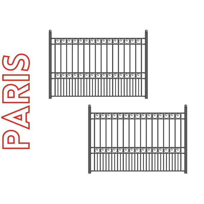 Aleko 2-Panel Fence Kit – PARIS Style – 8x5 ft. Each  Sku 2FENCEPAR-AP