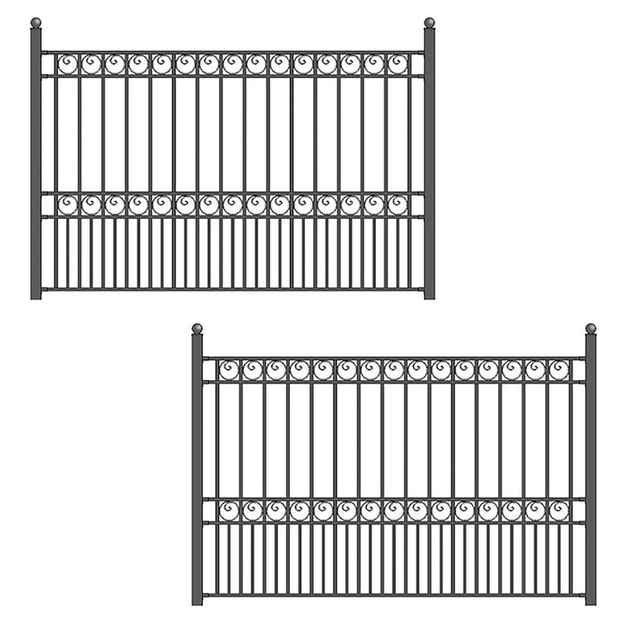 Aleko 2-Panel Fence Kit – PARIS Style – 8x5 ft. Each  Sku 2FENCEPAR-AP