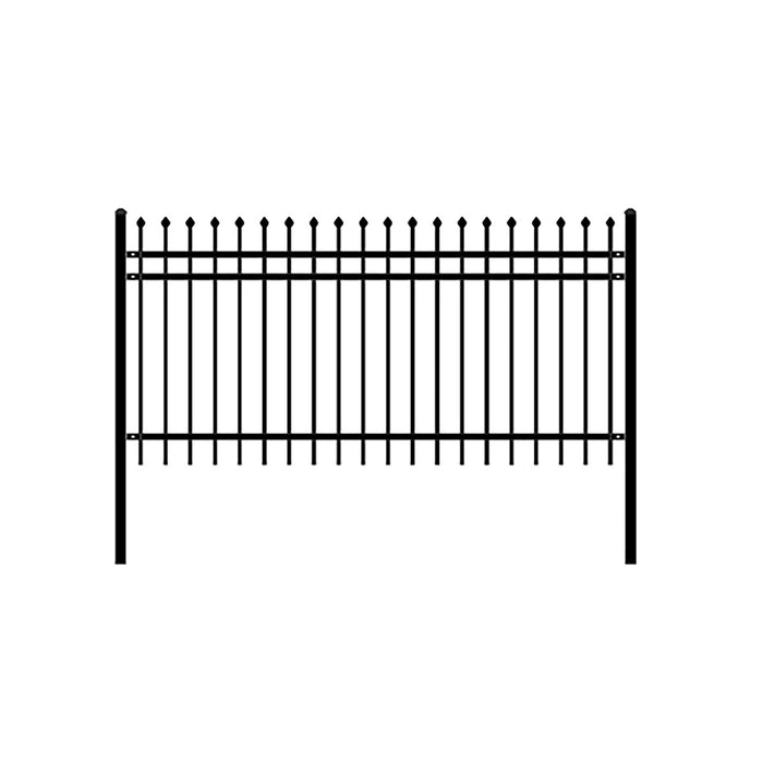 Aleko 4-Panel Steel Fence Kit – ROME Style – 8x4 ft. Each  4FENCEROME8X4-AP