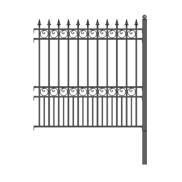 Aleko 2-Panel Fence Kit – LONDON Style – 8x5 ft. Each  Sku 2FENCELON-AP