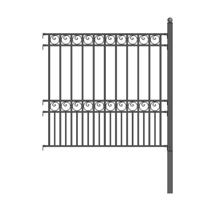 Aleko 2-Panel Fence Kit – PARIS Style – 8x5 ft. Each  Sku 2FENCEPAR-AP