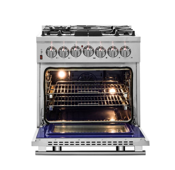 FORNO Massimo 30″ Freestanding Dual Fuel Range SKU: FFSGS6125-30