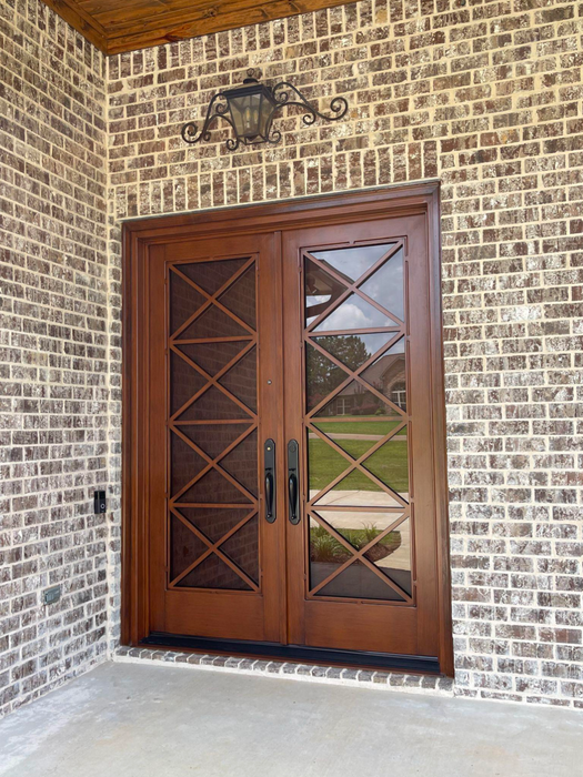 Premier Iron Doors USA Made Custom Iron Entry Door Eskridge Design