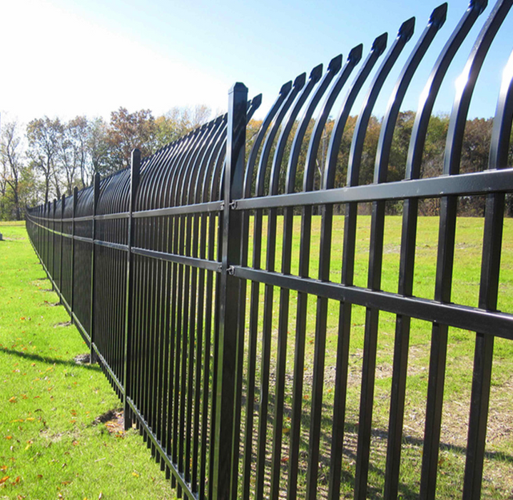 Aleko Commercial Grade 8-Panel Steel Fence Kit – Athens – 8x6 ft. Each