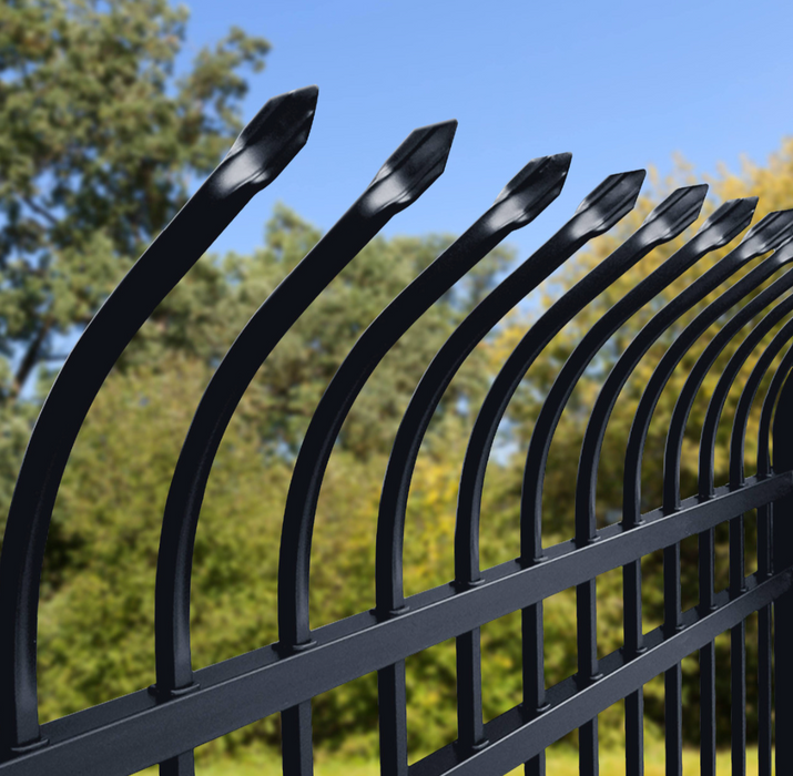 Aleko Commercial Grade 8-Panel Steel Fence Kit – Athens – 8x6 ft. Each