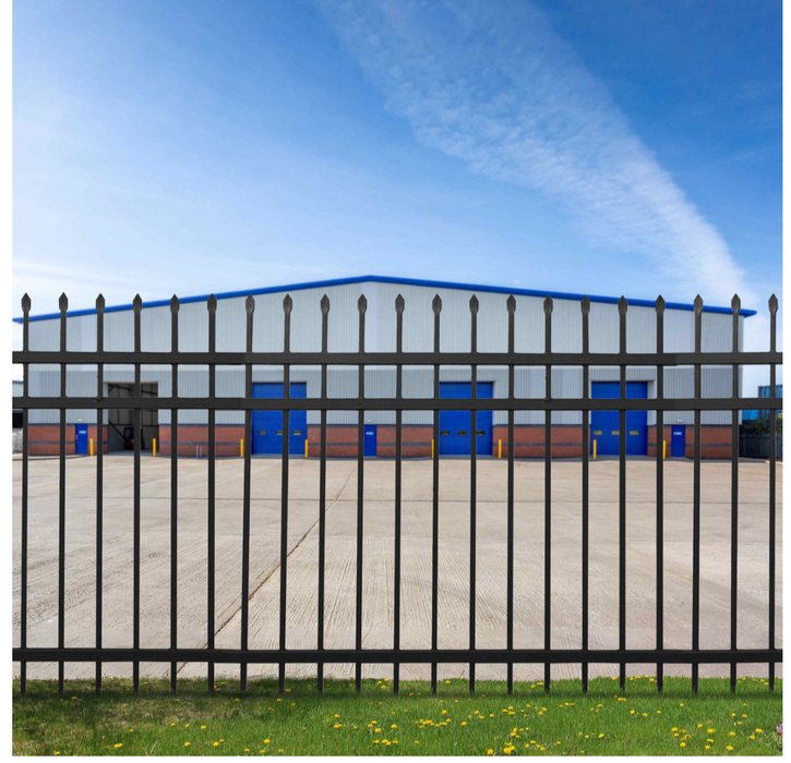 Aleko Commercial Grade 8-Panel Steel Fence Kit – Brussels – 8x6 ft. Each