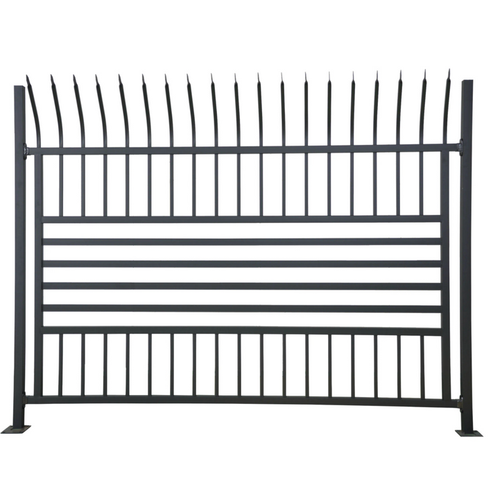 Aleko Commercial Grade 8-Panel Steel Fence Kit – Berlin – 8x6 ft. Each