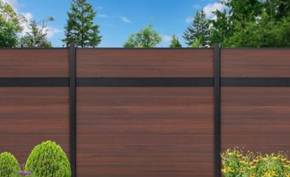 EuroFence Composite Fence Panel Kit 6 ft. H x 6 ft. W - Estate Style