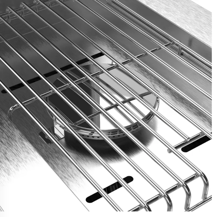 NewAge Outdoor BBQ Kitchen Appliance Stainless Steel Gas Single Side Burner with Cabinet 66291