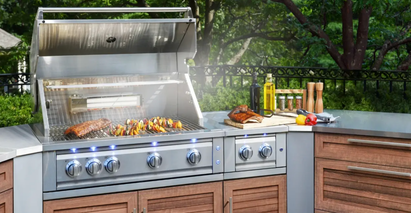 NewAge Outdoor BBQ Kitchen Stainless Steel Built-In Gas Grill Platinum Series 66900