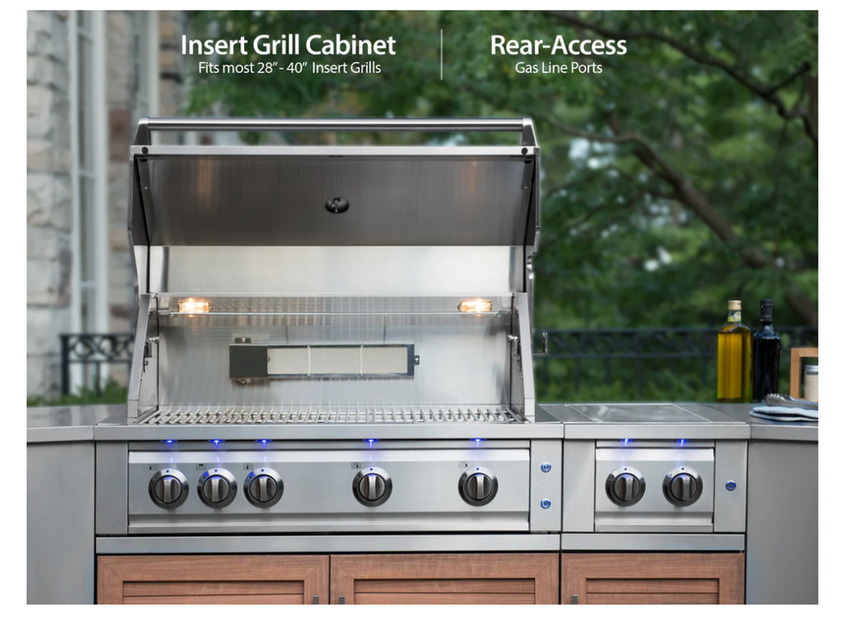 NewAge Outdoor BBQ Kitchen Stainless Steel Built-In Gas Grill Platinum Series 66900