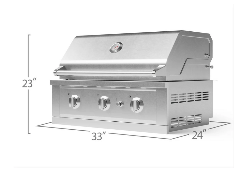 NewAge Outdoor BBQ Kitchen Stainless Steel Built-In Gas Grill - Performance 66990