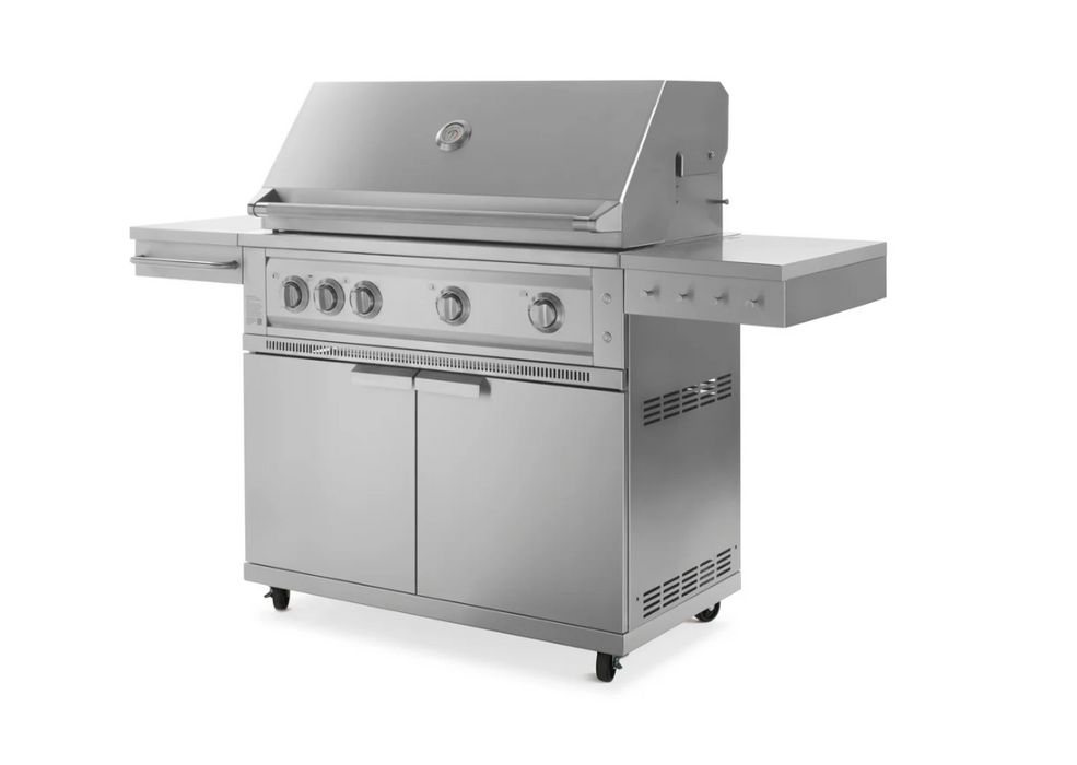 Outdoor BBQ Kitchen Stainless Steel Freestanding Grill Cart with Platinum Gas Grill 67101