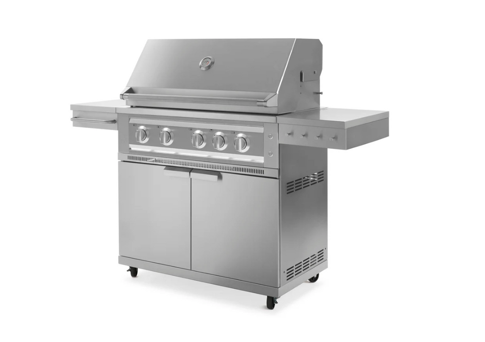 Outdoor BBQ Kitchen Stainless Steel Freestanding Grill Cart with Platinum Gas Grill 67101