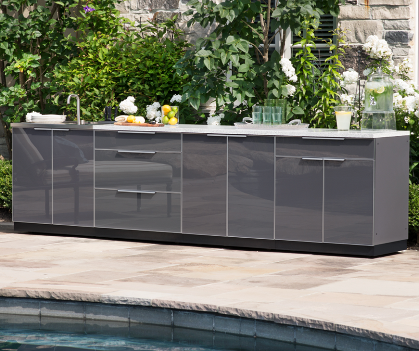 NewAge Outdoor BBQ Island Outdoor Grill Kitchen 2 Piece Modular Outdoor Kitchen Cabinets 67595