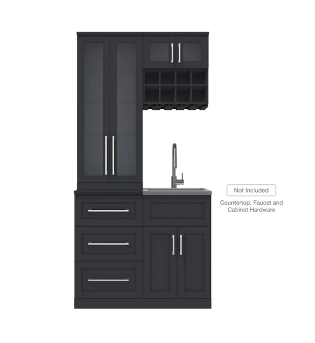 NewAge Home Bar 5 Piece Cabinet 21 in. 63546