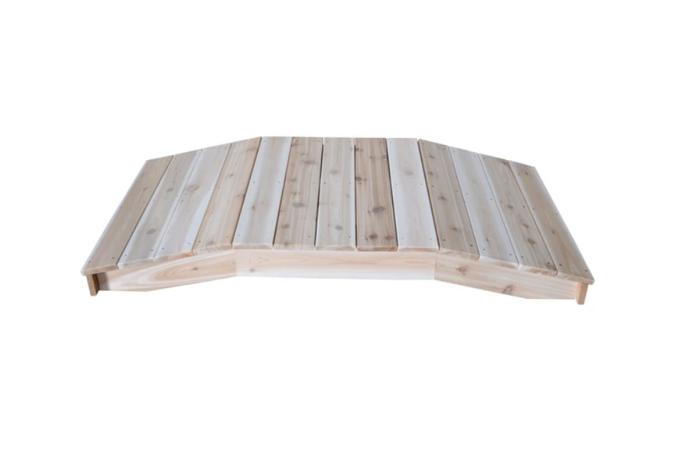 A&L Furniture Western Red Cedar Standard Plank Bridge