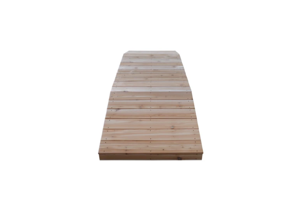 A&L Furniture Western Red Cedar Standard Plank Bridge