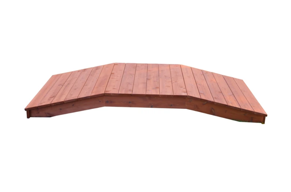 A&L Furniture Western Red Cedar Standard Plank Bridge