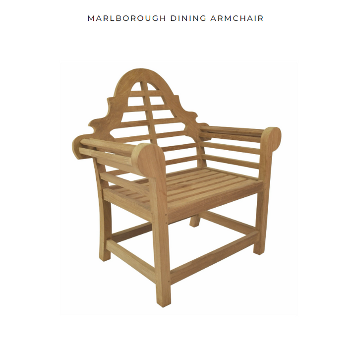 Anderson Teak MARLBOROUGH DINING ARMCHAIR  -  CHD-190