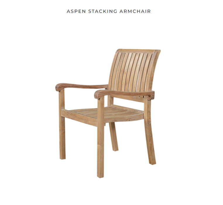 Anderson Teak ASPEN STACKING ARMCHAIR -  CHS-055