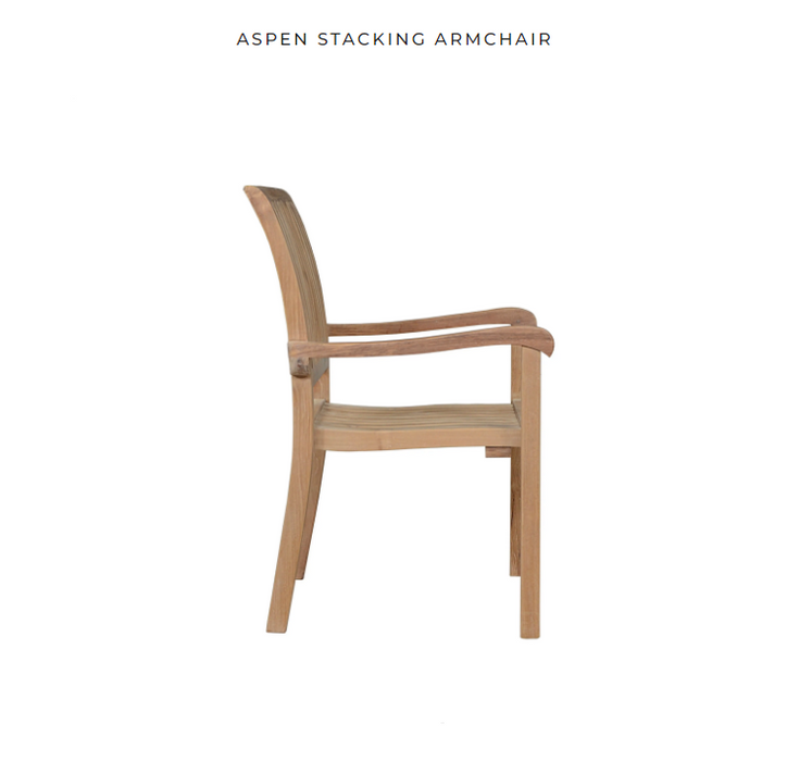 Anderson Teak ASPEN STACKING ARMCHAIR -  CHS-055