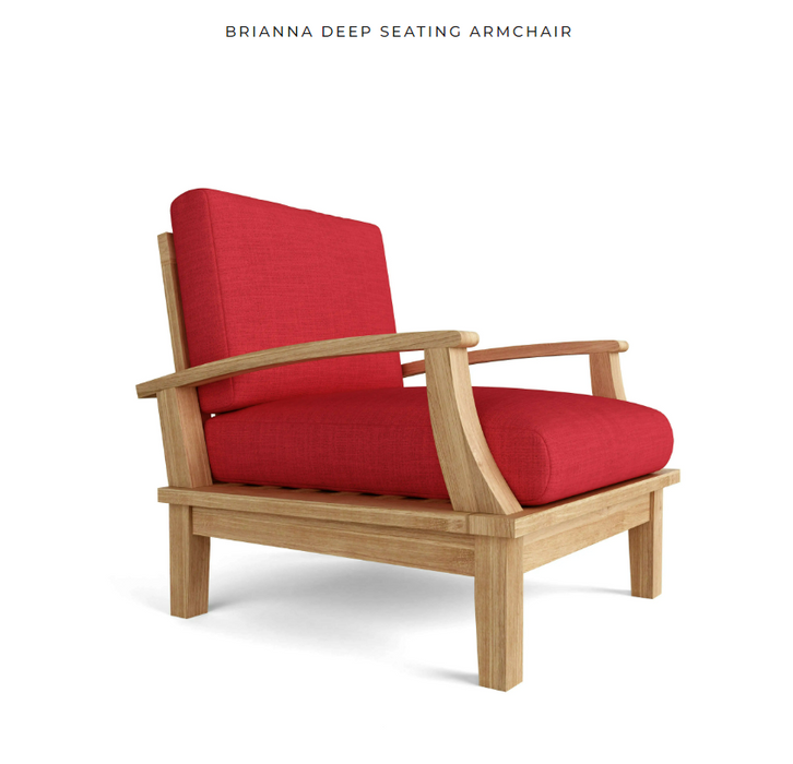 Anderson Teak BRIANNA DEEP SEATING + Cushion  -  DS-101