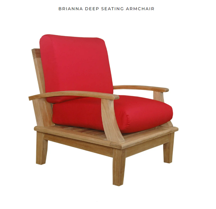 Anderson Teak BRIANNA DEEP SEATING + Cushion  -  DS-101