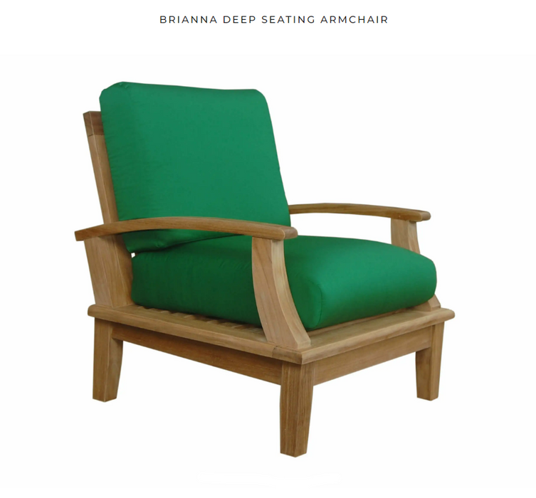 Anderson Teak BRIANNA DEEP SEATING + Cushion  -  DS-101