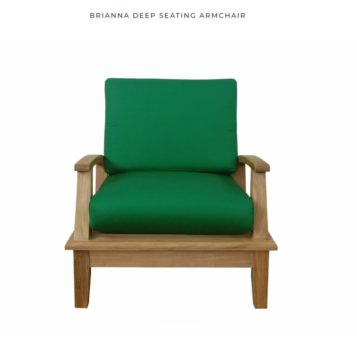 Anderson Teak BRIANNA DEEP SEATING + Cushion  -  DS-101