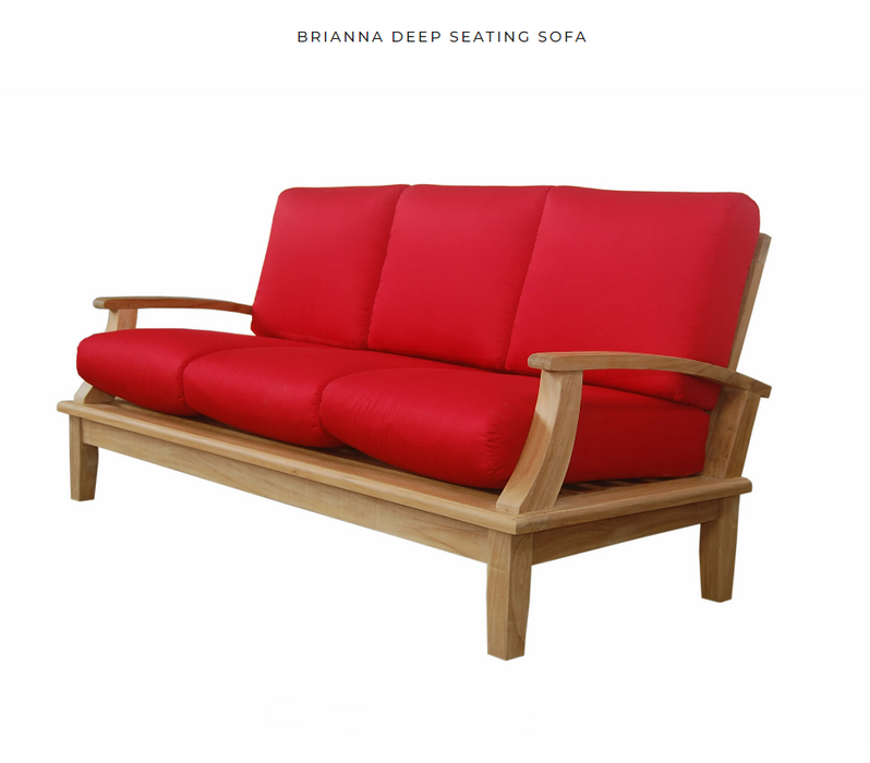 Anderson Teak BRIANNA DEEP SEATING + Cushion  -  DS-101