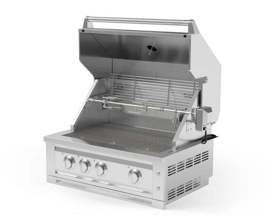 Outdoor BBQ Kitchen Stainless Steel Freestanding Grill Cart with Platinum Gas Grill 67101