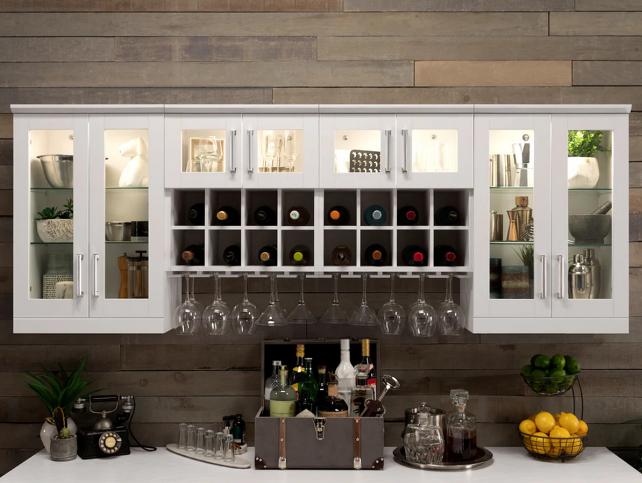 NewAge Home Bar Wall Wine Storage Rack Cabinet 61000