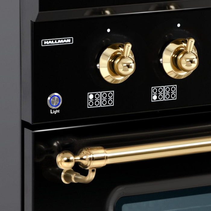 HALLMAN INDUSTRIES Classico Series 48" Gas Freestanding Range with Brass Trim  Sku HCLRG48BSSS