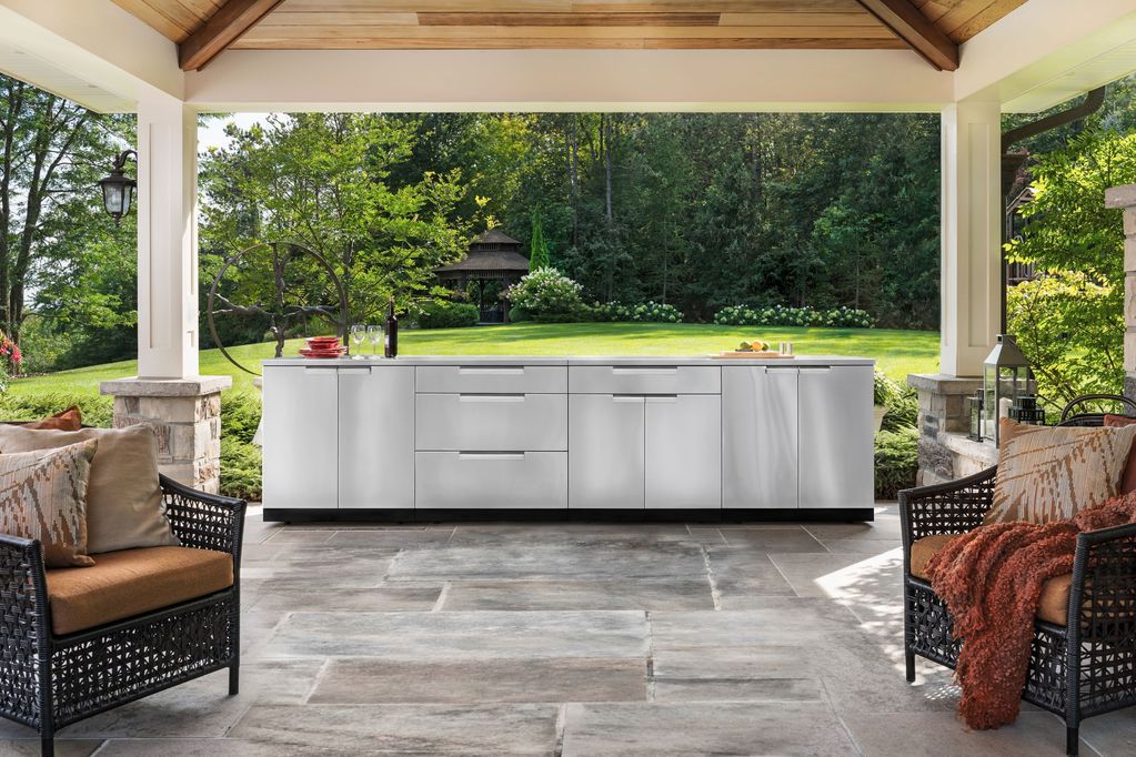 NewAge Outdoor Kitchen Stainless Steel 3 Piece Cabinet Set 66820