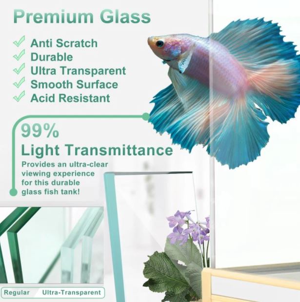 Aqua Dream Silver Edition 135 Gallon Glass Aquarium [AD-1260] — Skyland Pro