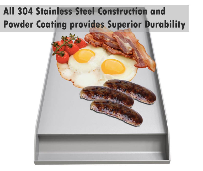Sunstone Metal Products Solid Steel Powder Coated Griddle SUNCP-GRIDDLE