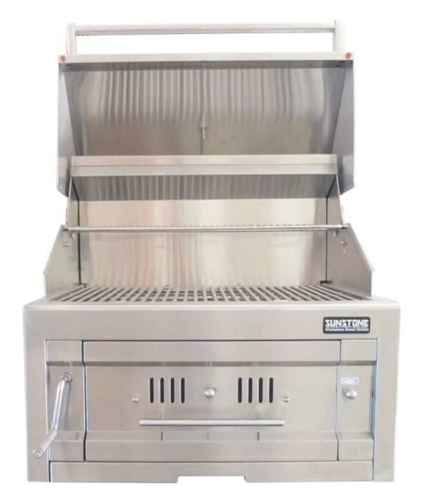 Sunstone Metal Products Hybrid Grills - 28" Drop in Charcoal Grills