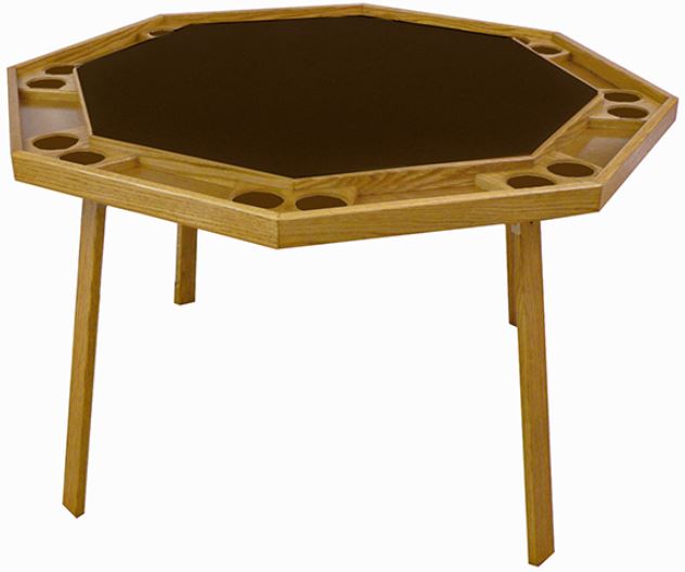Kestell Furniture #91 Contemporary Folding Poker Table Oak - Fabric