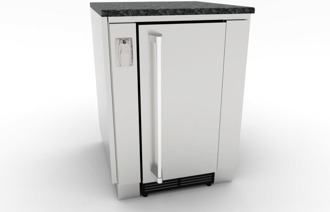 Sunstone Metal Appliance Cabinets - 24" Appliance Cabinet for up to 15" Wide Fridge SAC24APC