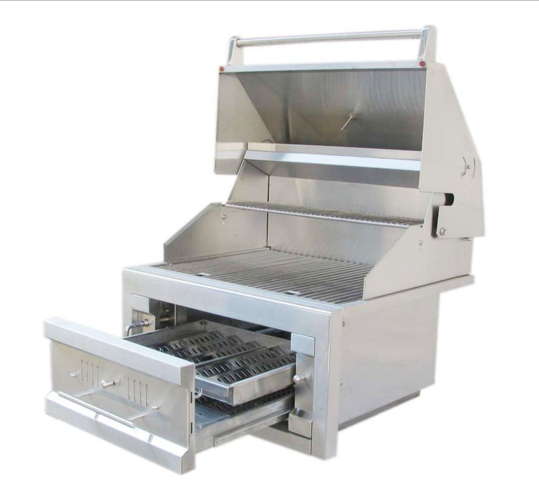 Sunstone Metal Products Hybrid Grills - 28" Drop in Charcoal Grills