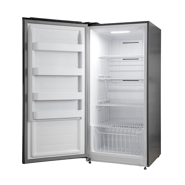 Forno Products Rizzuto - Refrigerator and Freezer (two in one) 60" Wide with 27.6 cu.ft. FFFFD1933-60S  Total Storage  w/ decorative grill allowing ventilation