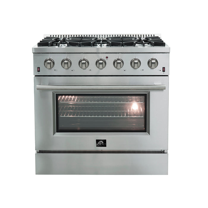 Forno Products GALIANO - Gold Professional 36" Freestanding Gas Range FFSGS6244-36