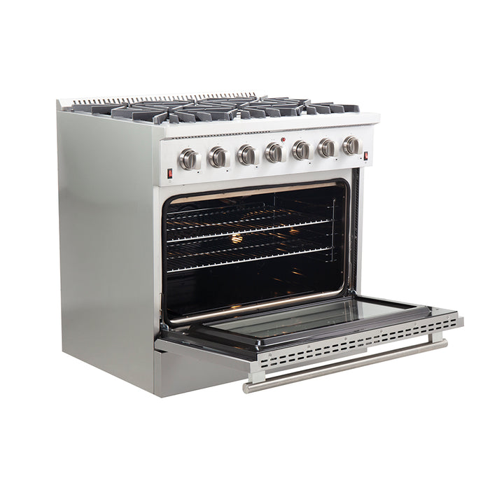 Forno Products GALIANO - Gold Professional 36" Freestanding Gas Range FFSGS6244-36