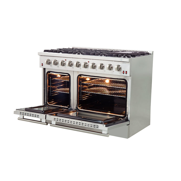 Forno Products GALIANO - Gold Professional 48" Freestanding Gas Range FFSGS6244-48