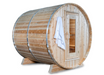Dundalk Canadian Timber Harmony 4 Person White Cedar Outdoor Barrel Sauna - Skyland Pro